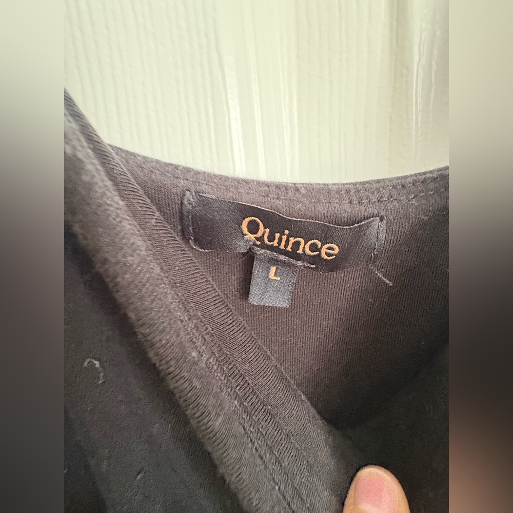 Quince jersey black Jumpsuit size L - Picture 4 of 9